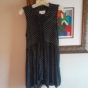 Anthropologie Polka Dot Blouse/Mini Dress - Small